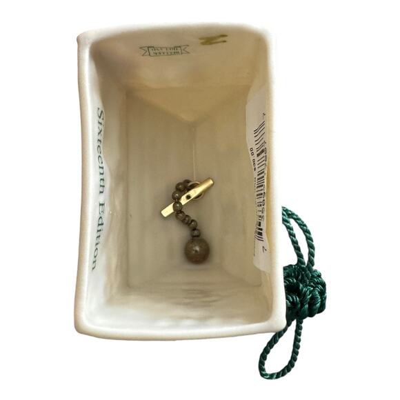 NWB Vintage Irish Belleek Porcelain Christmas ornament Foley's Forge - With Box - Picture 13 of 15